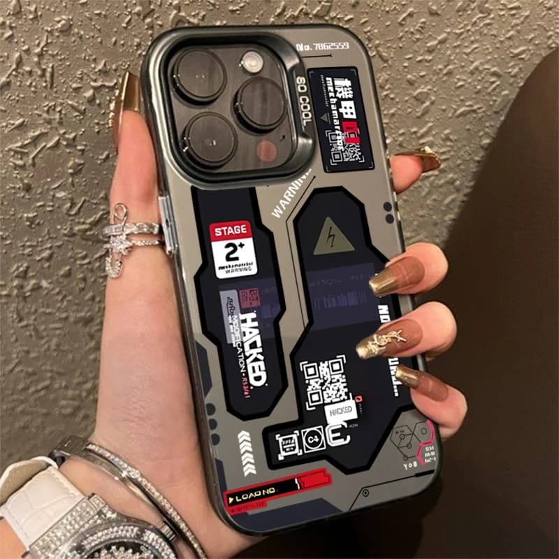 Custodia per telefono per Xiaomi Redmi Note 14 12 11 10 13 Pro Plus 5G 12S 14C 13C 4G Mecha-Style Graffiti Cover Funda Redmi Note 14 Pro 5G