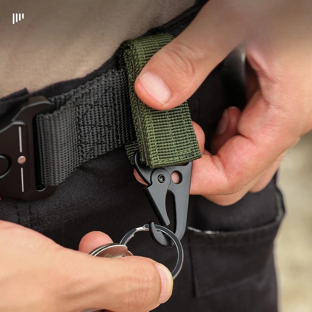 Outdoor Tactical Climbing Buckle Key Bag Accessories Multifunctional Belt Buckle Nylon Webbing Climbing Hook Eagle Beak Buckle