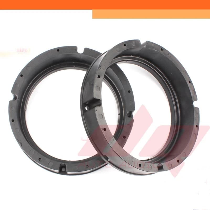 2 pz 6.5 pollici supporto per altoparlante porta anteriore 6.5 "altoparlante Mat adattatore piastre staffa anello Mat Nylon nero per Vw Skoda