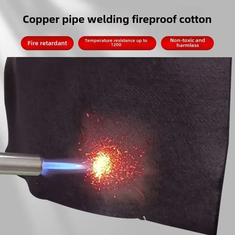 Tappetino per saldatura di sicurezza con cotone ignifugo, tessuto resistente al calore per saldatura, coperta isolante per saldatura elettrica