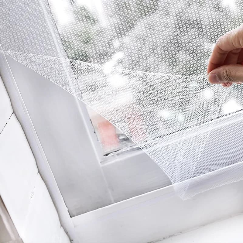Hot Fly Zanzariera per finestre Maglia per insetti Rete per finestre Rete per interni Zanzariera per insetti Facile da montare con nastro Maglia tessile per la casa
