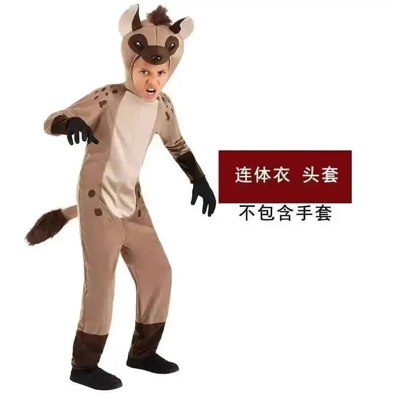 Halloween costume for children, Animal costume for shows, African hyena, Wild Dog, Wolf, Party costume and Carnival