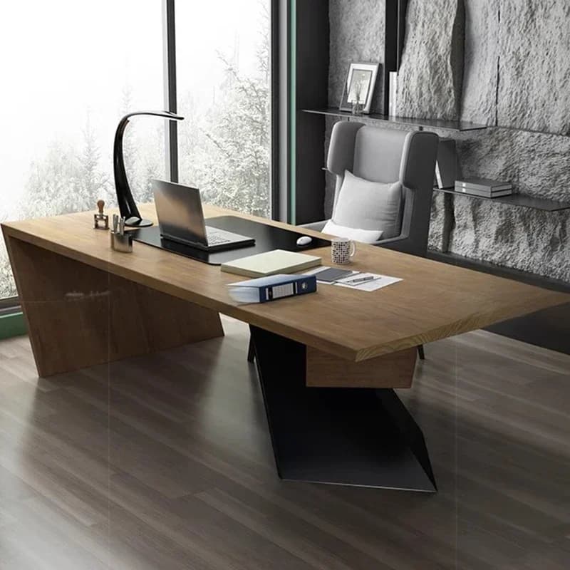 Scrivania direzionale per reception J Estraibile sotto il computer Cassetti da lavoro moderni da gioco in piedi Scrivania Elettrica Mobili in legno