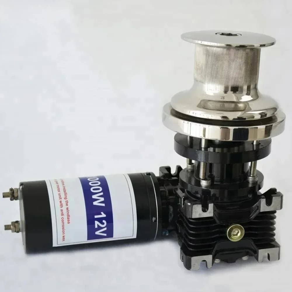 Custom DC‑Powered Electric Anchor Winch, 12/24V 600W Motor with 190 kg Maximum Load, 12 mm Rope for Marine Application