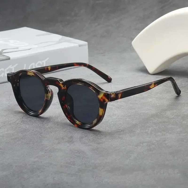 High Quality Round Sunglasses Women Men Punk Shades Retro Trending Sun Glasses Clear Lens Frame UV400 Female Eyewear