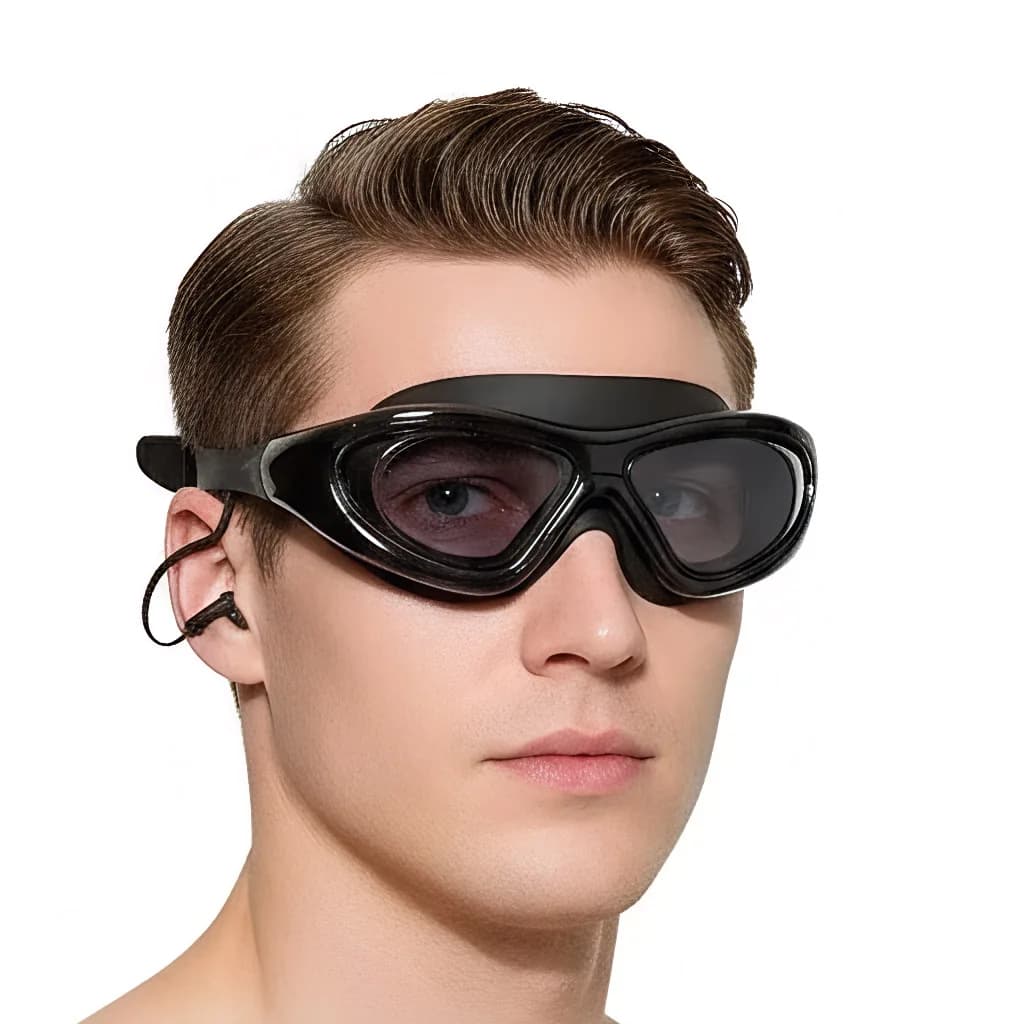 Adult Miopia Nuoto Eyelets with Anti-snatch Spray, Large Silicone Swimming Glasses for Men and Women