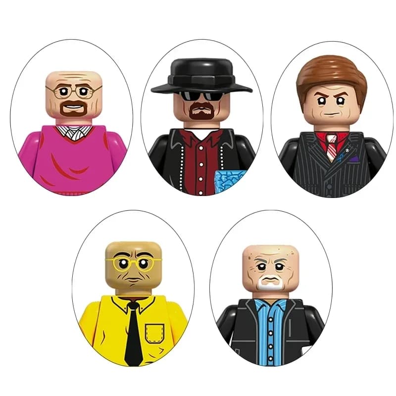 Blocchi da Costruzione TV Breaking Bad e The Office, Mini Puzzle Compatibili, Mattoncini Assemblabili, Action Figure, Giocattoli, Regali di Compleanno