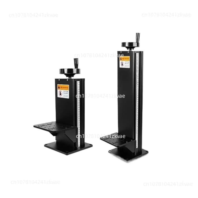 Piattaforma di sollevamento ottica Banco da lavoro a corsa larga asse Z colonna verticale Scorrimento a vite a forma di T piattaforma di sollevamento per fotocamera a manovella