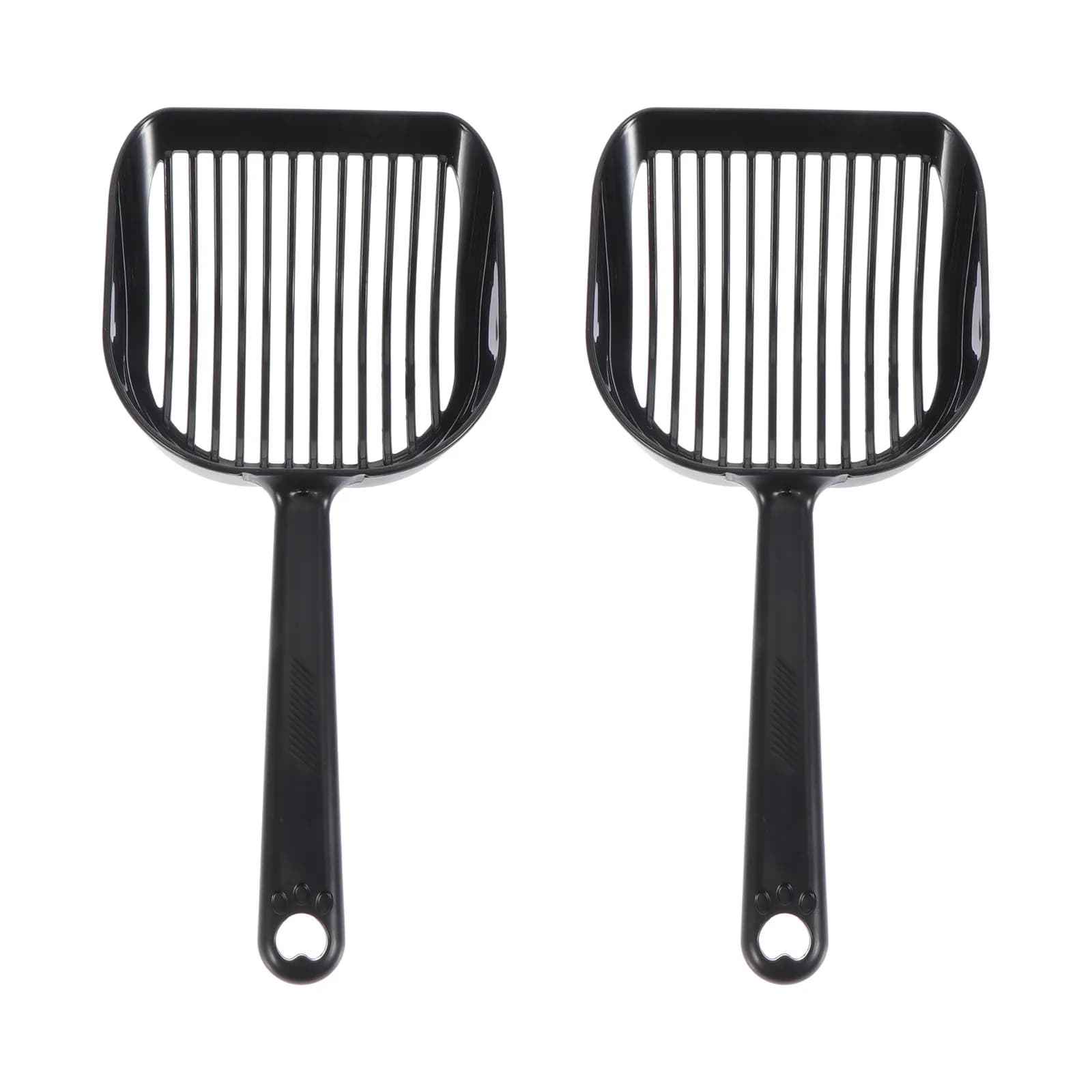 2Pcs Cat Litter Scoop Plastic Pet Poop Shovel Filter Mesh Portable Handheld Cleaning Tool for Pet Litter Box Sanitation