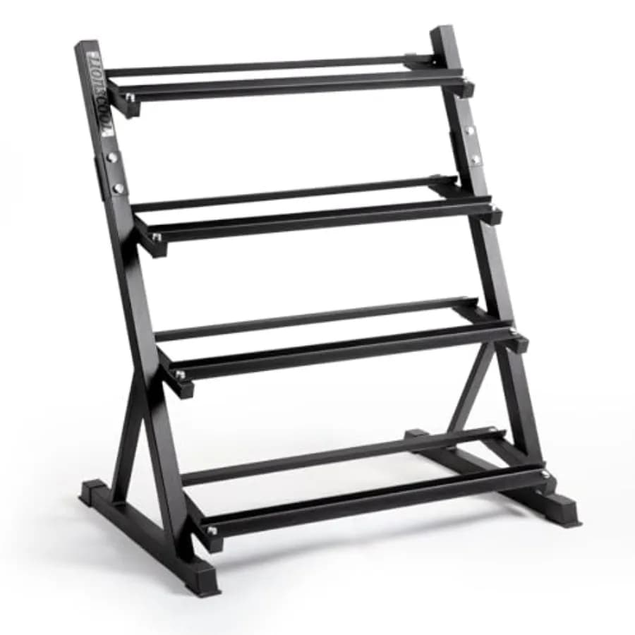 4 Level Adjustable Handlebar Support - 1000 Lb Heavy Duty Weight Storage, Kettlebells | Home Gym Equipment Organs