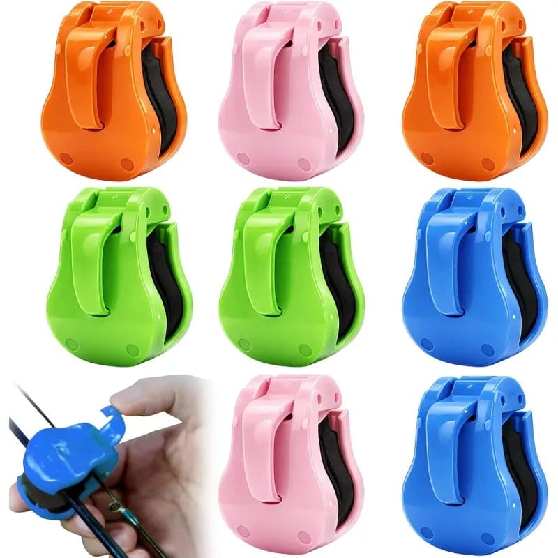 10PCS (Random Colors) Fishing Rod Clips Set, Durable Fishing Gear Accessories, Securely Hold Fishing Rods, Convenient for Organizing Fishing Gear, Compatible with Various Fishing Rods, Made of Sturdy Plastic Material