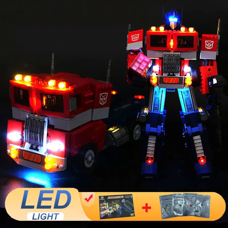 Kit di luci a LED per LEGO 10302 Optimus Prime compatibile con 10203, regalo fai da te (non include blocchi da costruzione, mattoncini, kit, set, modello)