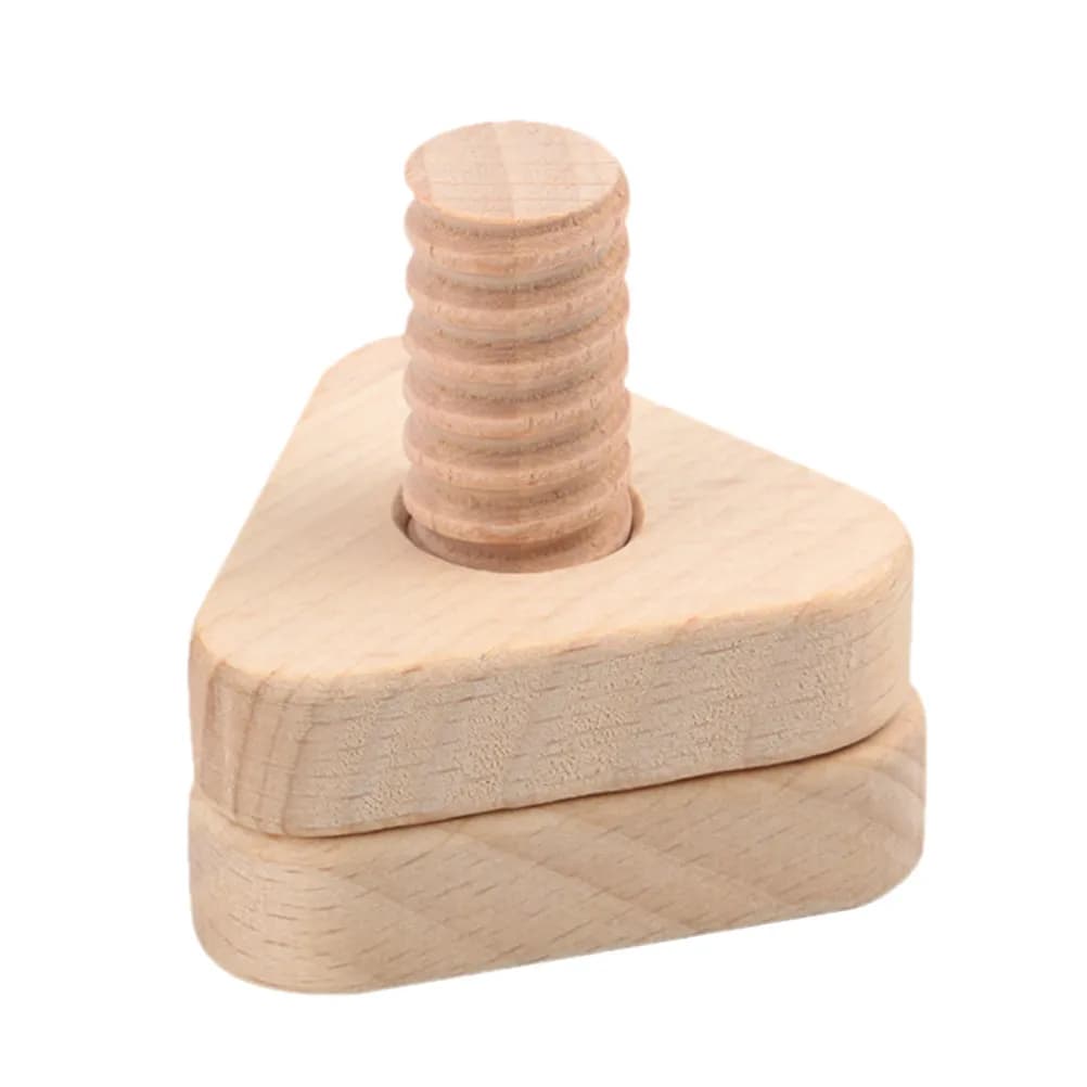 Gioco Educativo in Legno con Forme Geometriche e Viti da Assemblare per lo Sviluppo del Pensiero Logico dei Bambini
