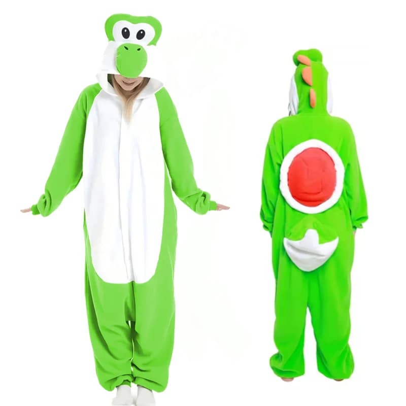 Yoshi Vestiti Cosplay Per Adulti Onesies Donne Kigurumi Pigiama Completo Del Corpo Di Natale Degli Indumenti Da Notte Intero Costume Regalo di Halloween