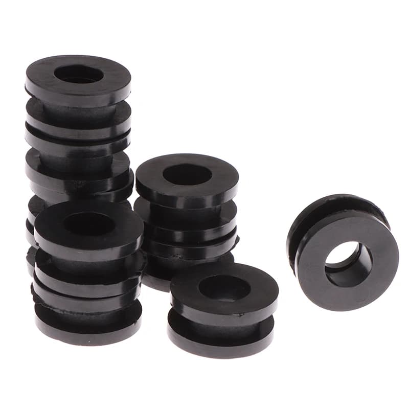 New#10Pcs Black Motorcycle Side Cover Rubber Grommets Gasket Fairings For CBR GSXR ZX YZF