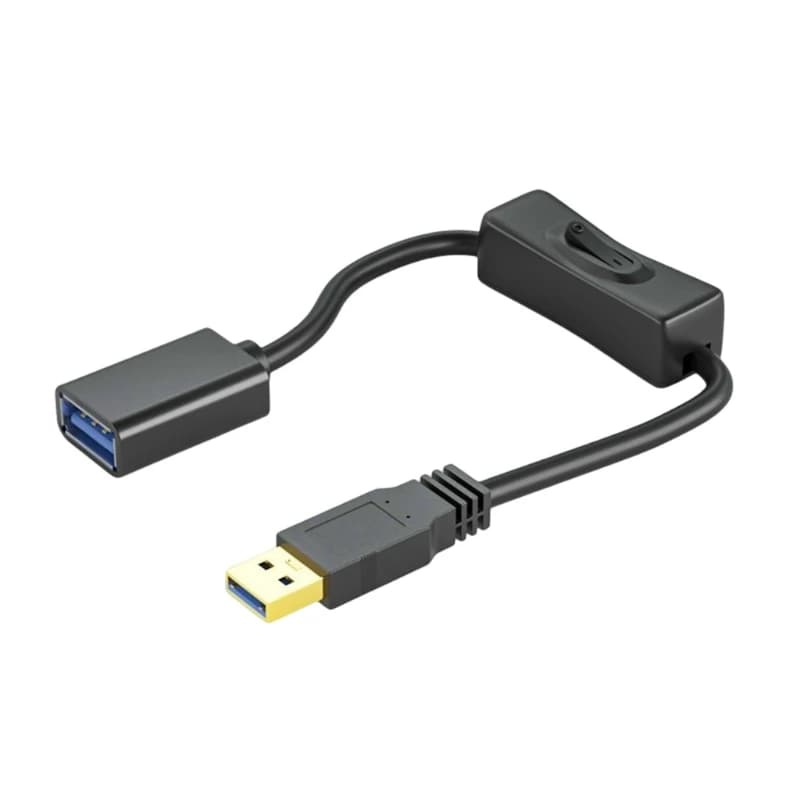 USB3.0 extension cable data transfer and charging cable with male-female USB extension cable switch for PC portable USB fan LED lamp