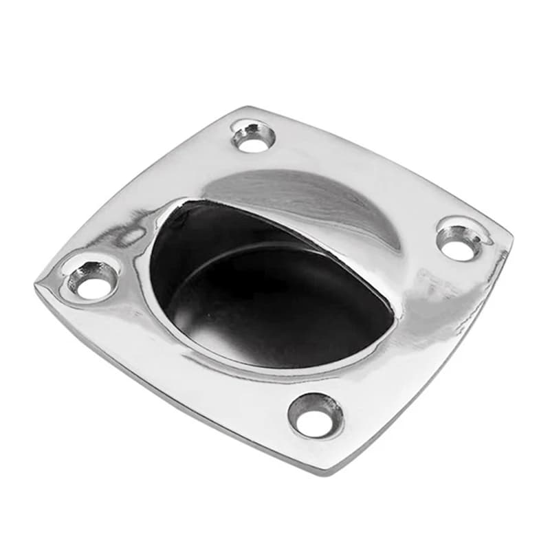 1 pz Marine Flush Pull maniglia per porta scorrevole in acciaio inossidabile argento per accessori per cabina camper marina per motoscafo