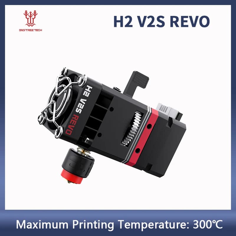 BIQU E3D H2 V2S REVO 3D estrusore 24V Dual Gear Revo ottone ugello riscaldatore Core Max 300 °C luce per Ender 3 BX Voron V0 stampante 3D