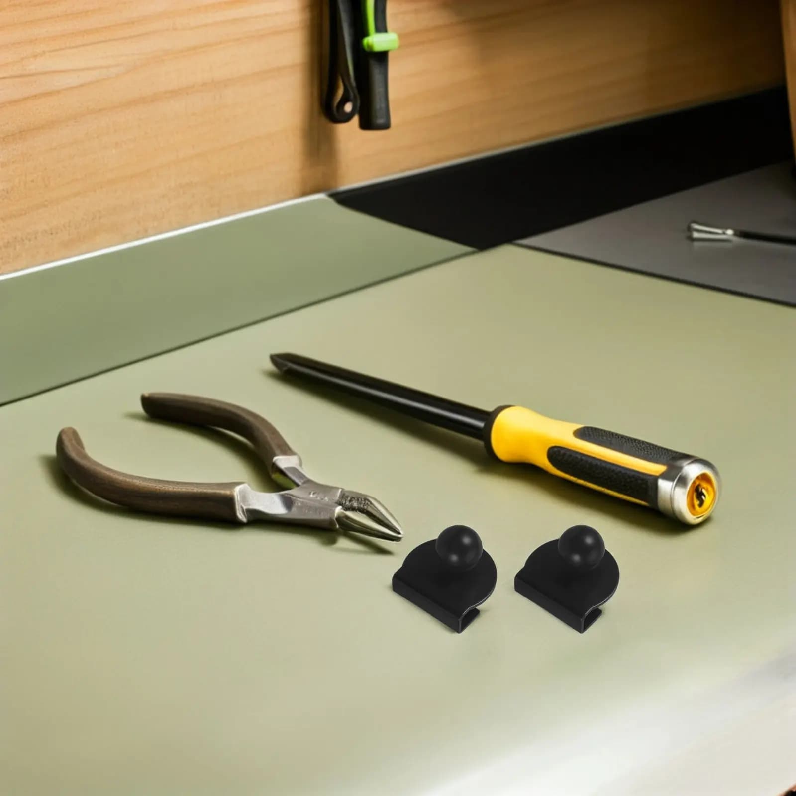 2 Pezzi Maniglia a Pomolo Nera per Porte Scorrevoli in Vetro da 5-8 mm, per Porte Doccia, Mobili da Bagno e Vetrine
