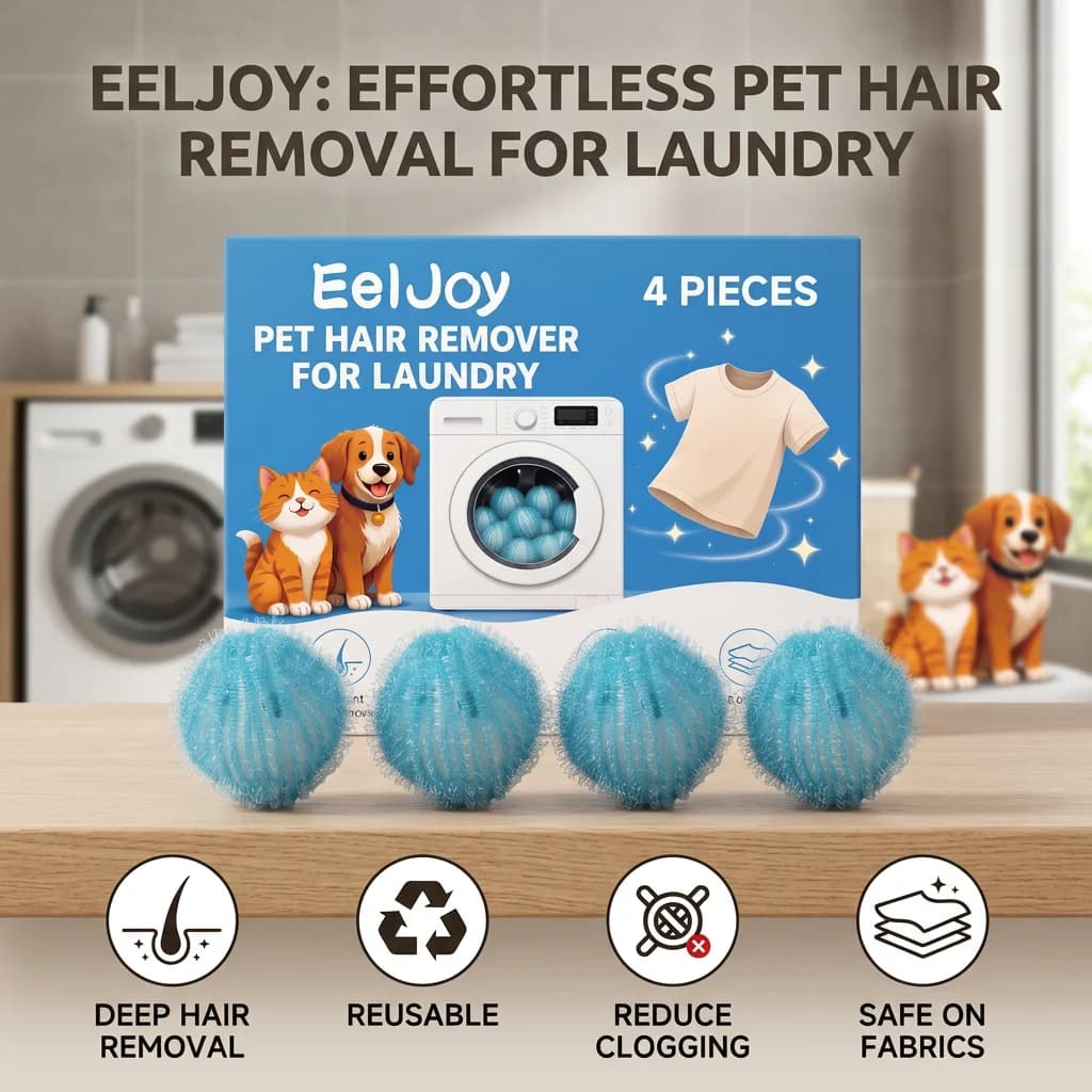 Laundry Pet Hair Remover Balls Gather Remove Pet Hair & Fine Debris Fabric-Safe Reusable Wash & Dry Dual Use Lint Catcher Balls