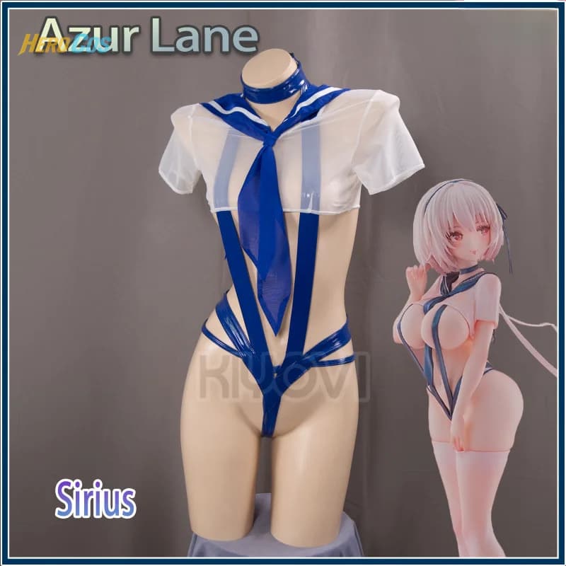 Azur Lane Sirius Costume Cosplay Vestito da marinaio Costume da bagno Anime Uniforme da festa Hallowen Gioca a ruolo Abbigliamento Abbigliamento HERO Cos