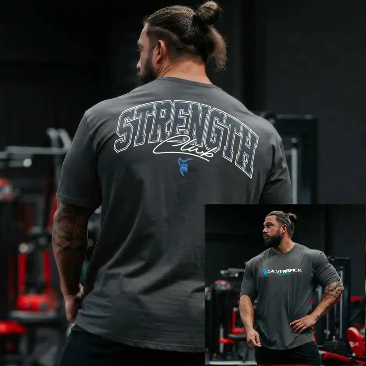 T-Shirt SILVLtrength Club per Fitness, Allenamento e Tempo Libero, Marca di Lusso per Uomo e Donna