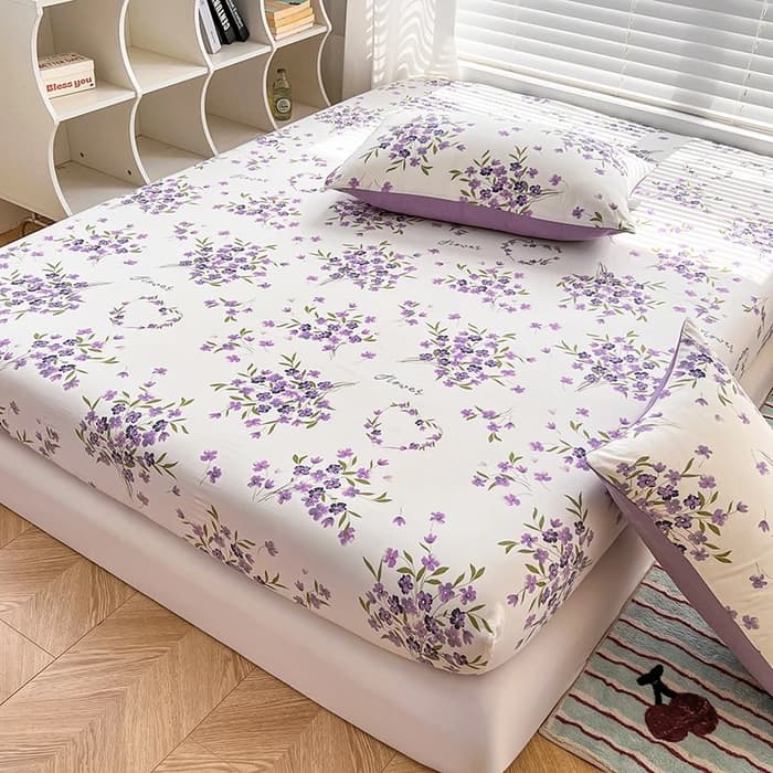 2025 New Type Cotton Bed Washing Li Set 3 Pieces Delicate Reactive Printed Mattress on the skin and comfortable (coupler + pillowcase)