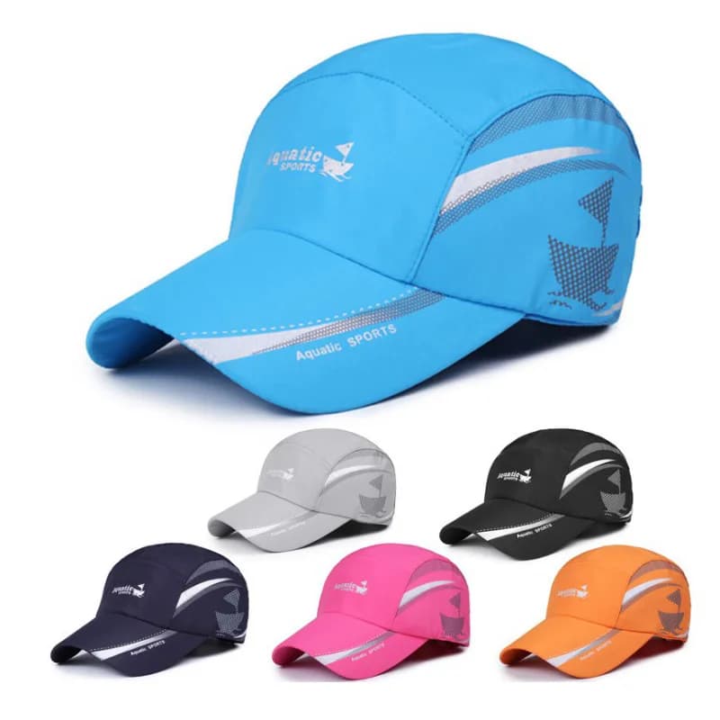 Quick Drying Waterproof Baseball Hat for Men, Sun Hat for Climbing and Fishing, Adjustable visor for Women, Running Sports Hats
