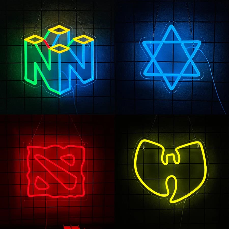 Insegna al neon della serie di giochi per decorazioni murali, insegna illuminata per camera da letto, sala giochi, miglior regalo per giocatori, adolescenti, amici, decorazioni per grotte di uomini, club