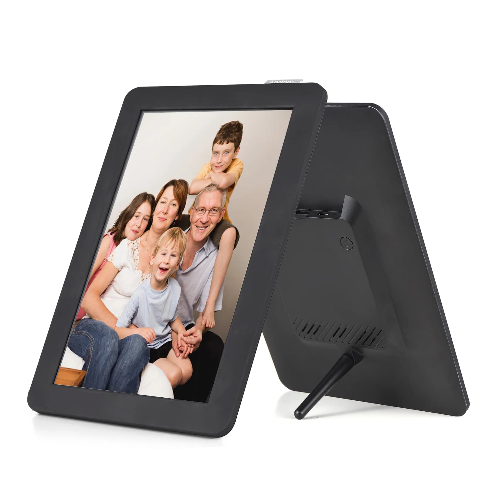 Cornice Digitale WiFi da 10.1 Pollici con Schermo IPS, Controllo Touch, 16GB di Memoria, Rotazione Automatica e Condivisione Foto