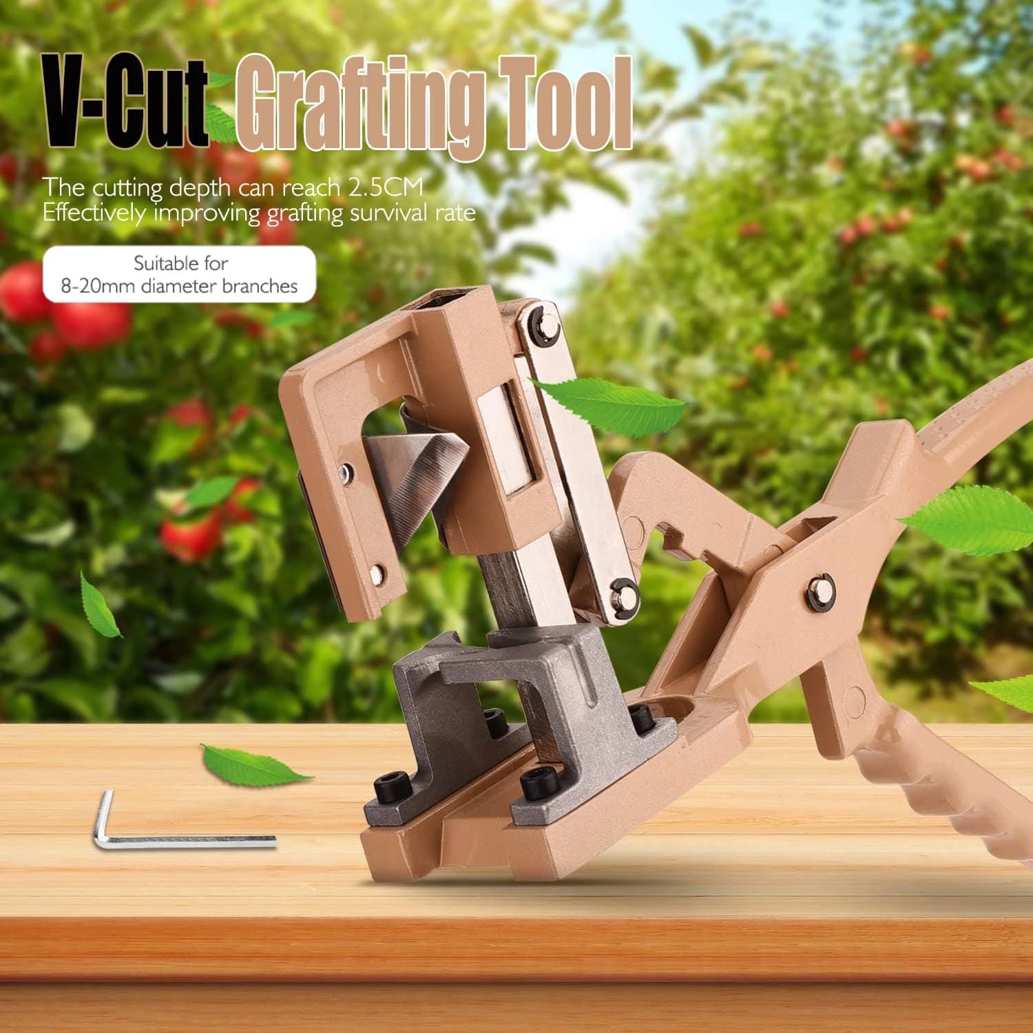 Large tool for professional garden graft cutter for shears branches for shears pruning plants for grafting for thick branches with blades
