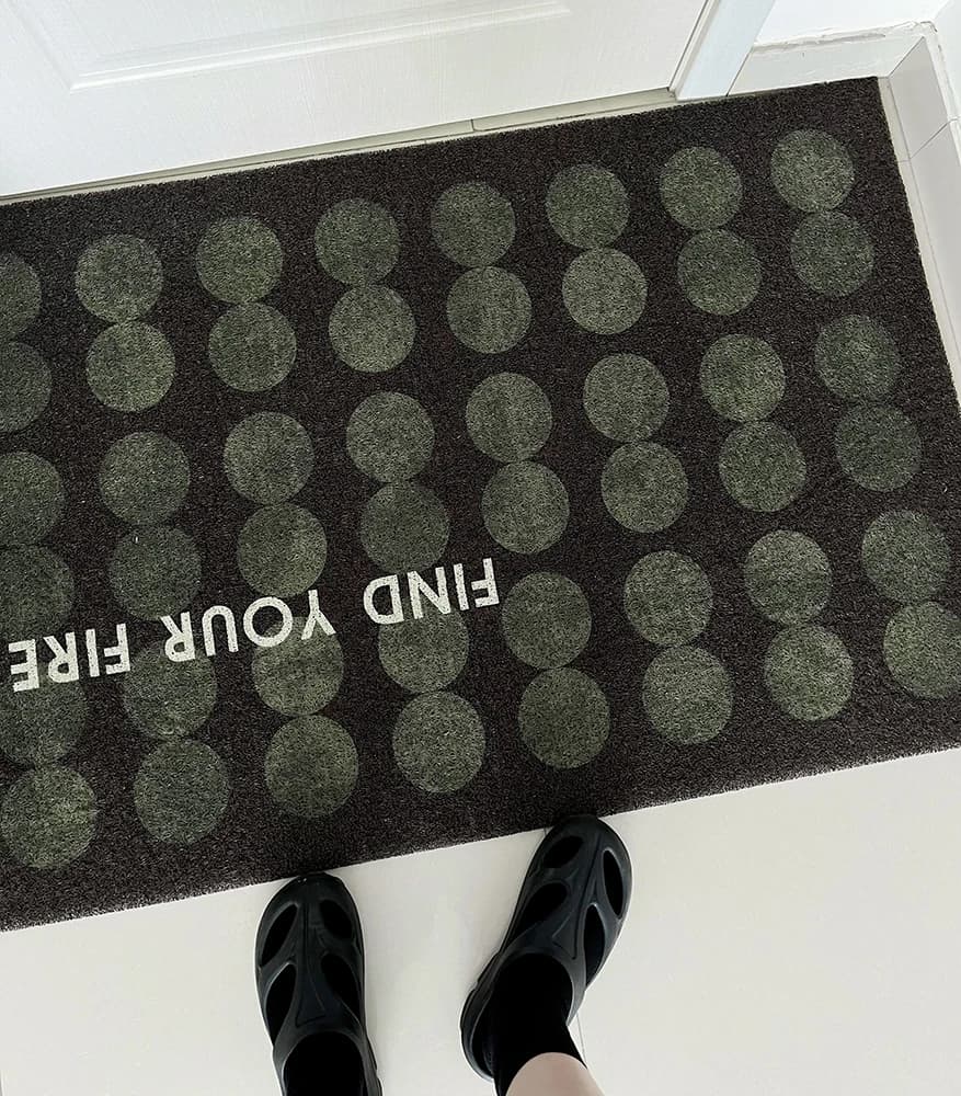 Blackish Green Doormat Dirt Trapper Foot Mat Polka Dot Rug Non-slip Washable Entrance Hallway Door Mats Easy Clean Carpet Entry