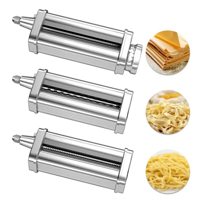 Y15A Noodle Press Kit for Pasta Maker Stainless Steel Pasta Spaghetti Roller Stand Mixer Attachment Kitchen Tool