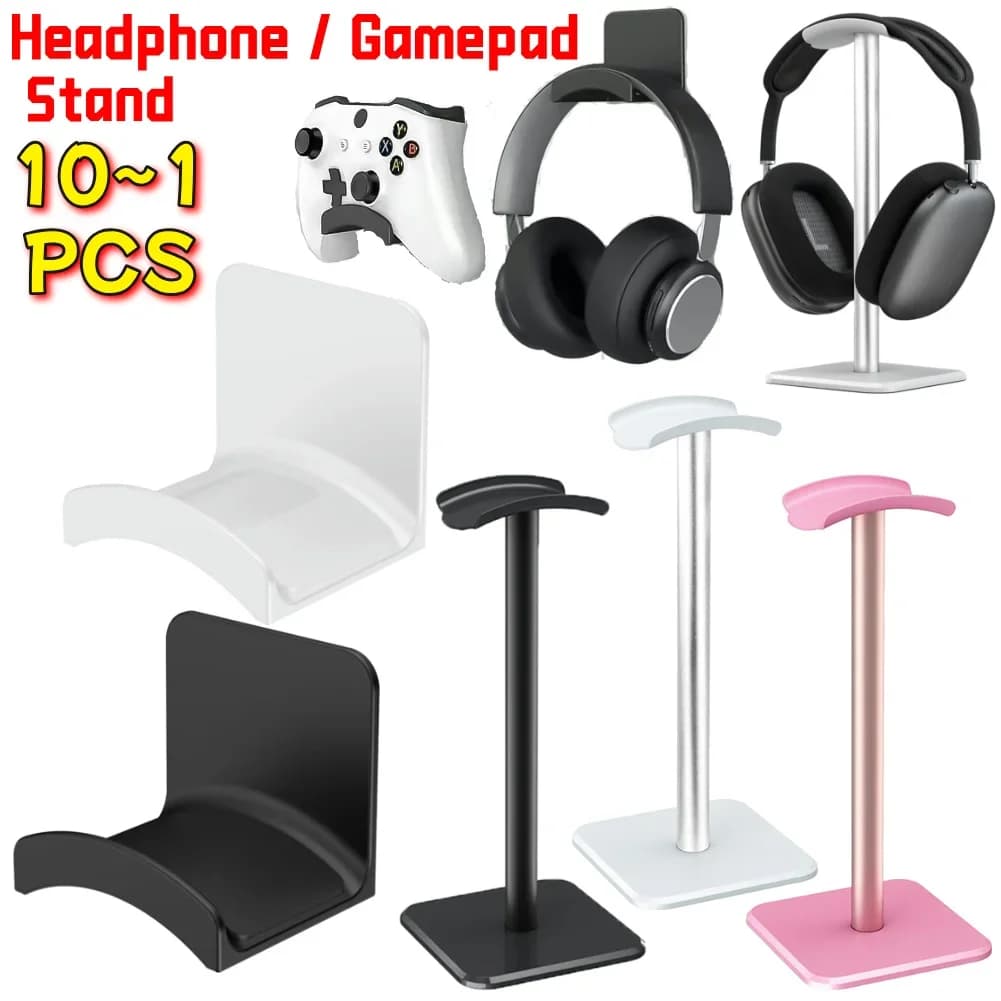 Gancio universale per cuffie e cuffie/supporto da tavolo per gamepad Gancio adesivo per cuffie per un facile archiviazione per cuffie senza danni
