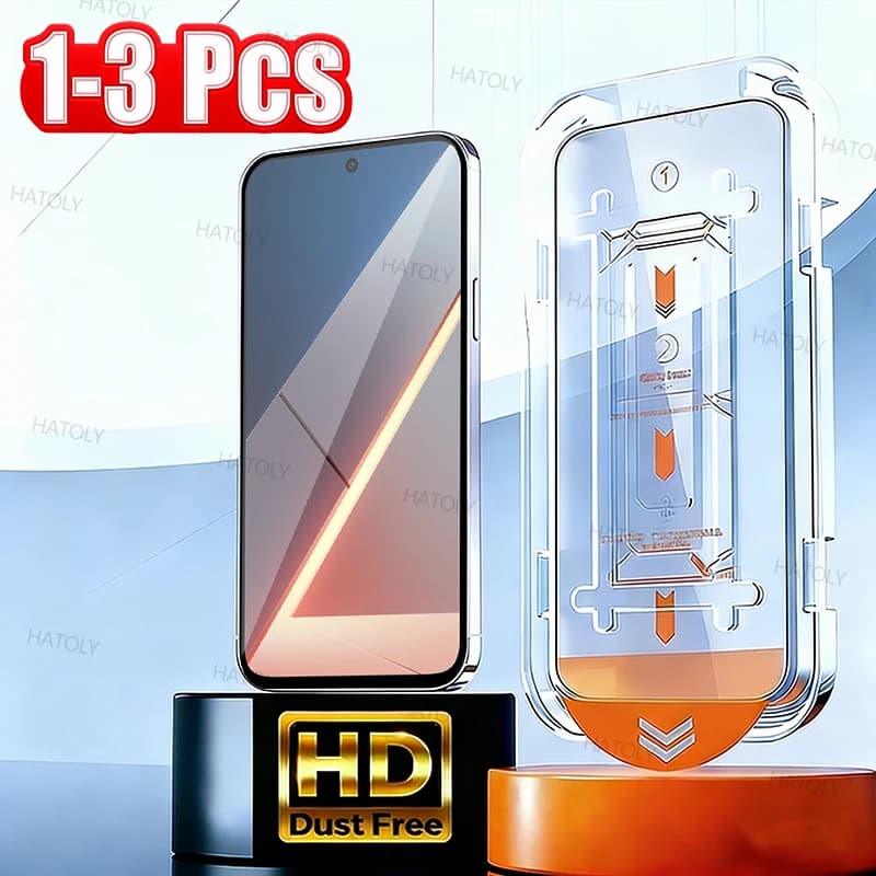 1/2/3PCS Dust Free Screen Protector For Xiaomi Poco M8s 5G Easy Install Tempered Glass Xiaomi Poco M8s 5G Phone Film Poco M8s 5G