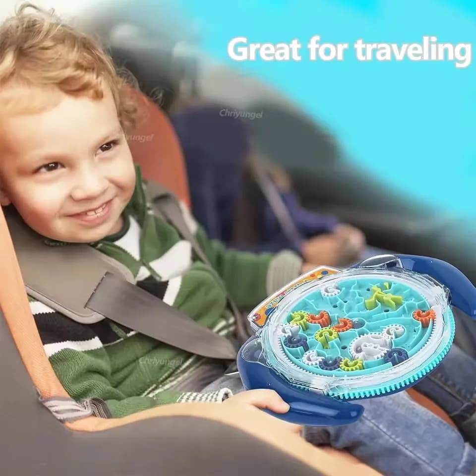 Puzzle creativo 3D Labirinto magico Puzzle trasparente Cubo di velocità Palla rotolante Labirinto magico UFO Giocattoli per bambini