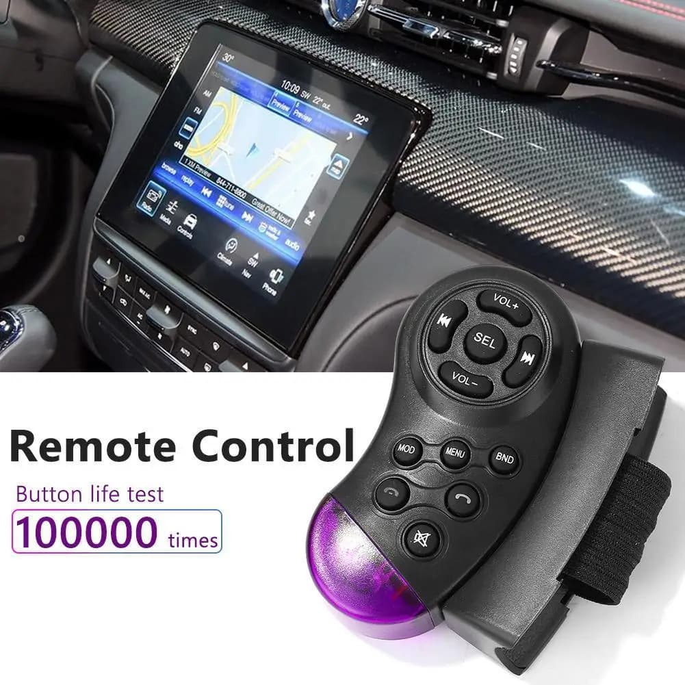 Volante wireless a 11 tasti telecomando a batteria veicolo MP3 DVD pulsante stereo controllo wireless per autoradio DVD