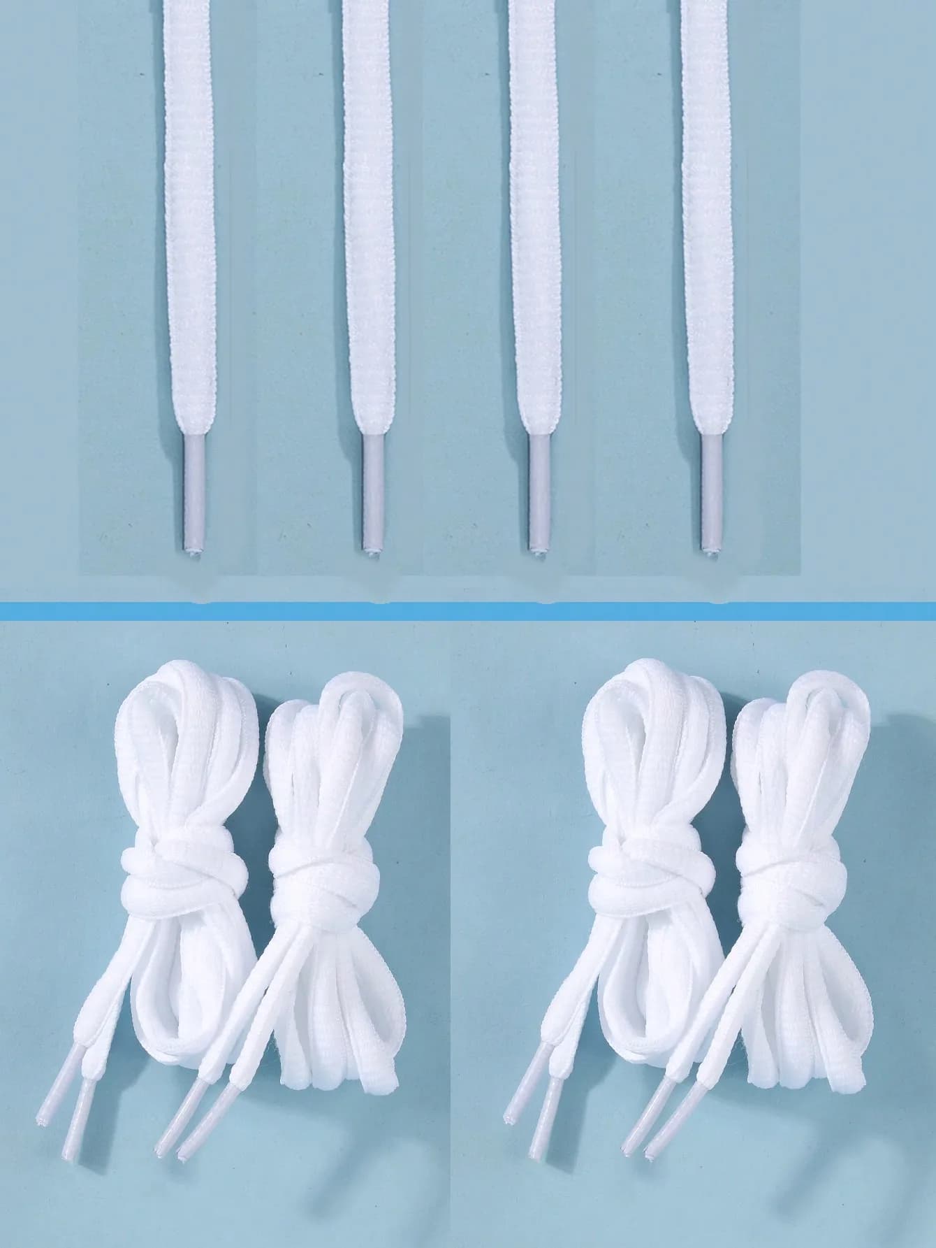 2 Pairs Round Shoelaces, Fashionable Laces Suitable For Various Shoes, Versatile For Sneakers, Boots And Other High-Quality Footwear