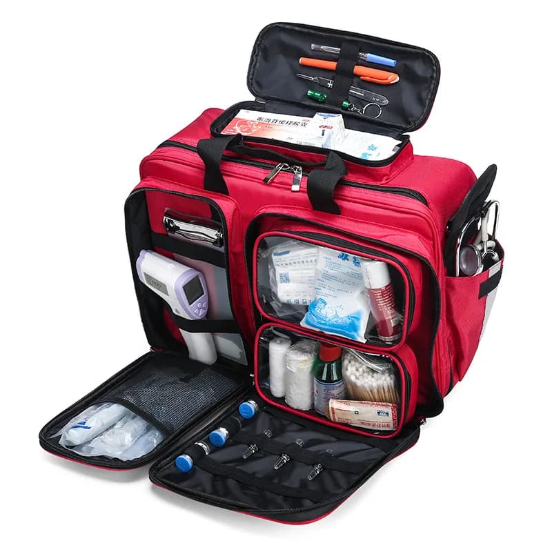 N Empty First Aid Kit Refrigeratible Bag Waterproof Multi-function Reflective Messenger Bag Family Travel Emergency Medical Bags