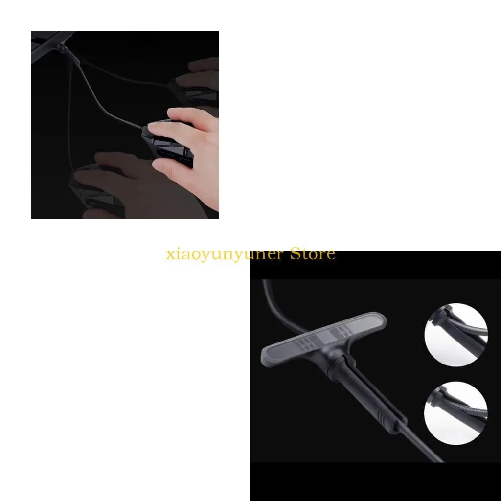 P9JB Mouse Bungee Clip per cavo flessibile Clipper Wire Supporto per cavo per mouse da gioco