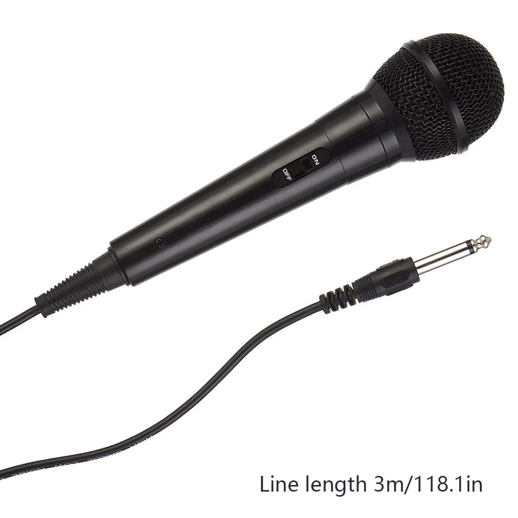 Microfono portatile con altoparlante da palco cablato, macchina portatile per lettore di canto karaoke domestico