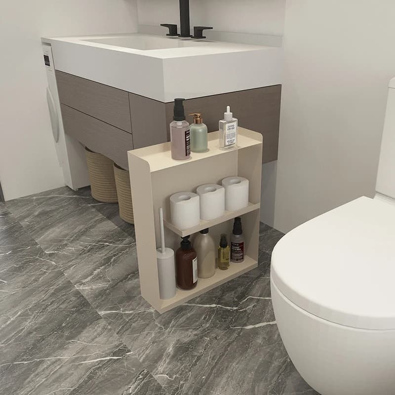 Mobiletto da Bagno Moderno in Carta con Ripiani Contenitori, Armadietto Disinfettante per WC, Divisori per Bagno, Arredamento di Lusso per Stanza