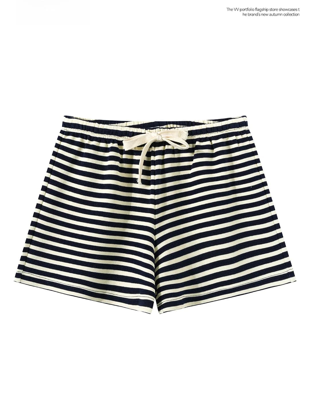 Slimming High Waist Striped Base Layer Shorts Women's Summer Fashionable Casual Outerwear Straight Cut Versatile Korean Style