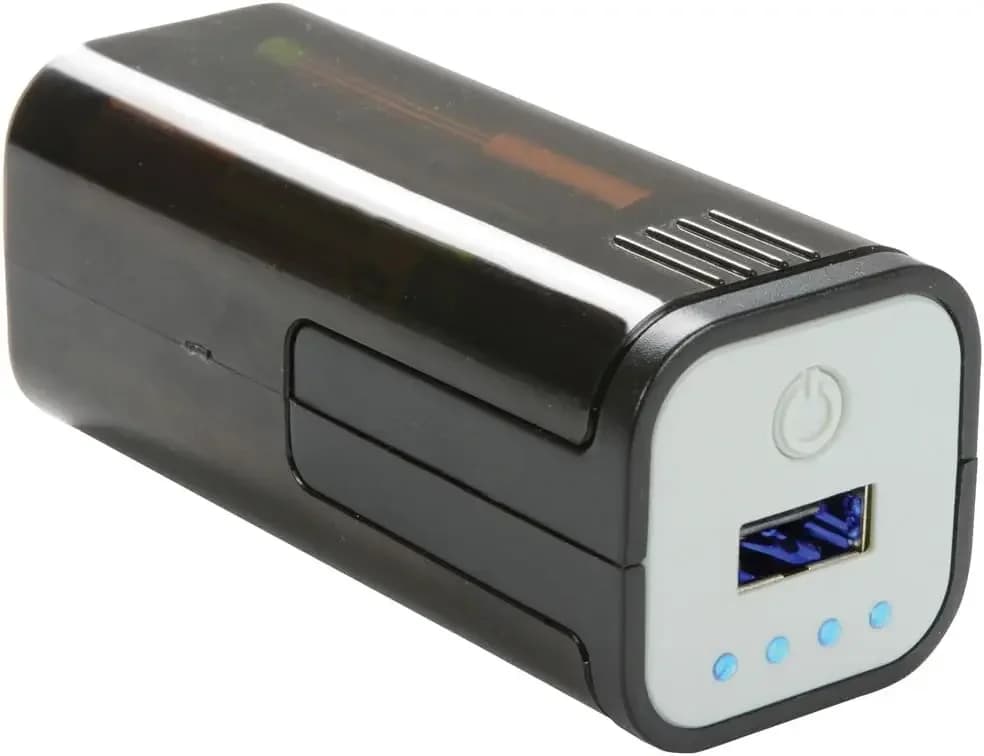 ADCB POW1 - Emergency USB Battery Powered Power Bank Compact Portable 4 AA Batteries Ideal for Smartphones, Tablets, Mobile, Apple, iPhone, Android