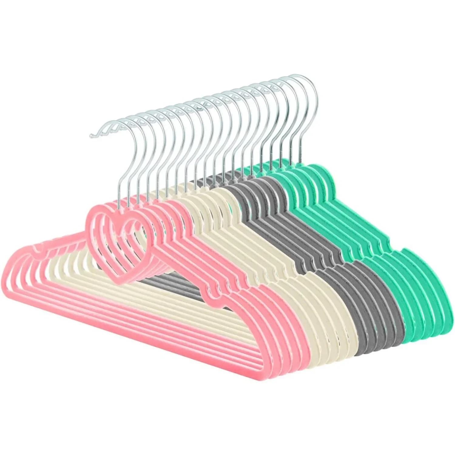Appendiabiti per adulti antiscivolo da 16", appendiabiti snello, gancio girevole a 360 gradi: resistente e carino per cappotti, camicie, abiti