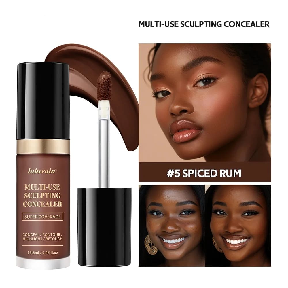 Waterproof Liquid Concealer Matte High Coverage Oil Control Cover Acne Dark Circles Foundation Modify Face Contouring Cosmetic