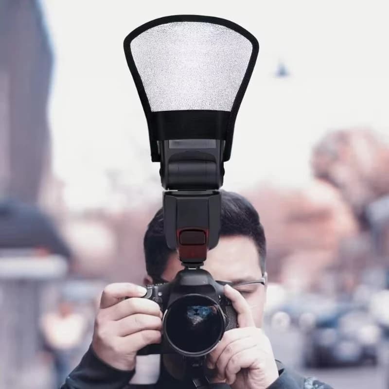 Universal Softbox Flash Bounce Reflector Diffuser Softbox Camera Accessories Silver White for Canon Nikon Camera Photo Studio