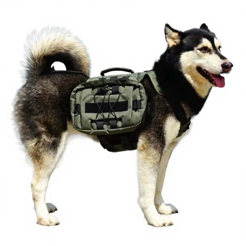 Cross-Border Bestseller Outdoor Tactical Nylon Dog Harness for Medium to Large Breeds Pet Training Leash Model BLT-H92