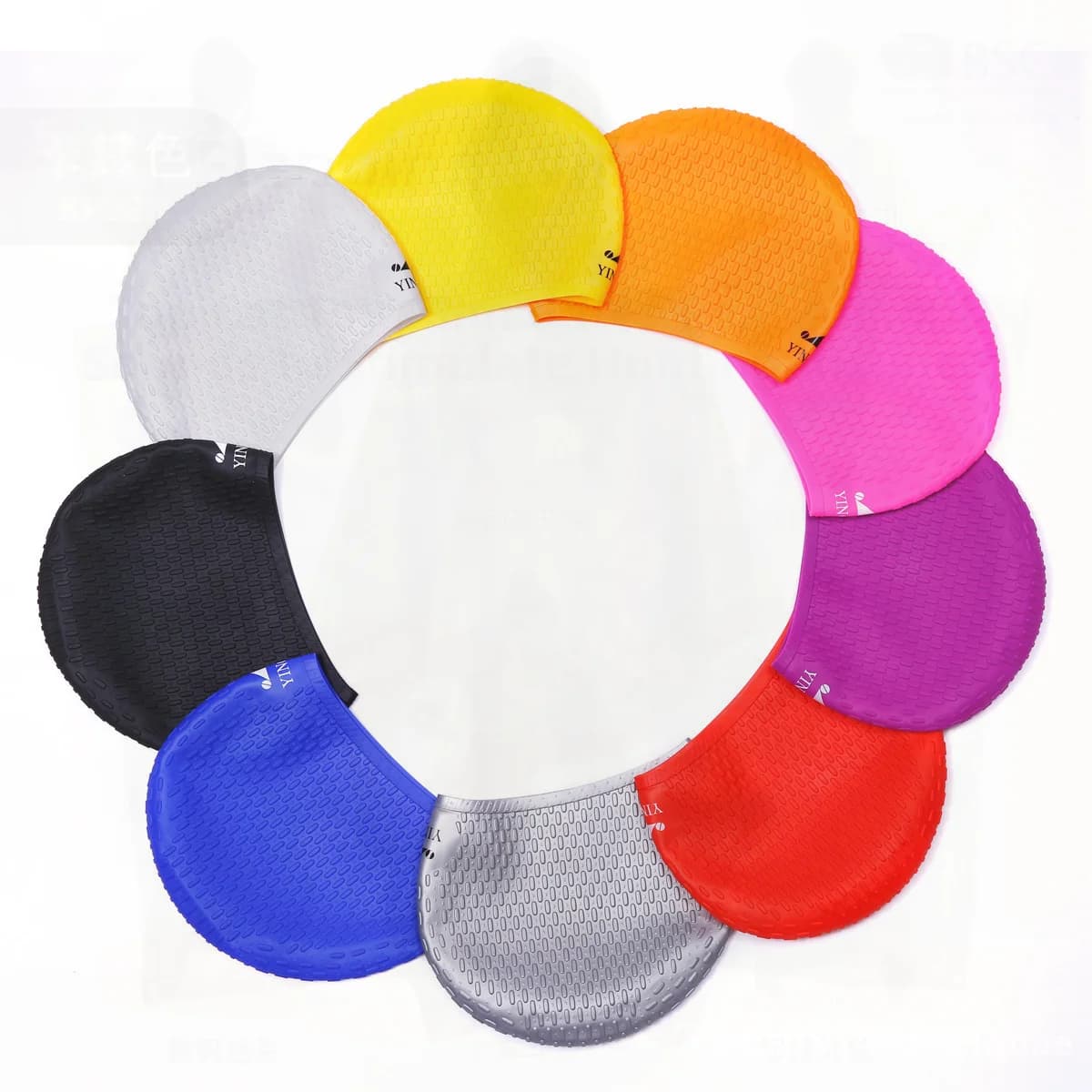 Yingfa Extra Large Swimwear Silicone, Waterproof and Anti-slip for Long Hair, Professional for Adults, Available in Different Colors