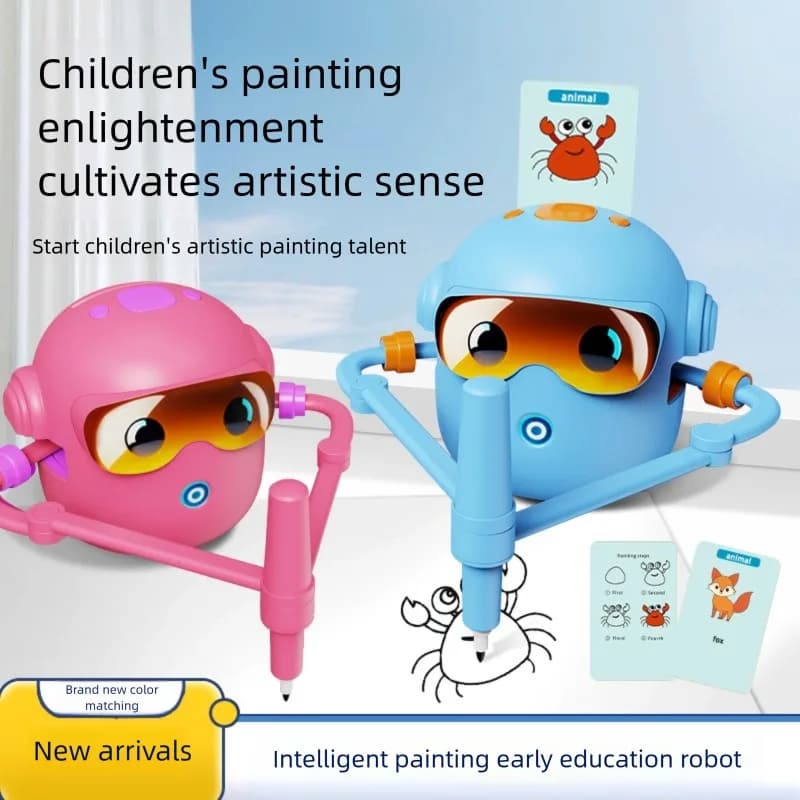 Intelligent Painting Robot Children Enlightenment Toys Educational Painting Early Education Machine Doll